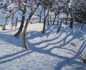 Invierno, Ladmanlow, 2010 (óleo sobre lienzo) de Andrew Macara