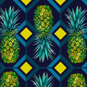 Azulejo geométrico de piña