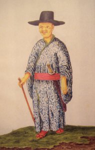 Cristiano japonés en Yakarta hacia 1656 por Andries Beeckman