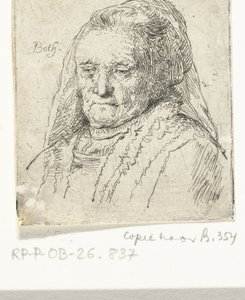 Busto retrato de la madre de Rembrandt