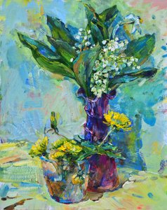 Jarrones para flores de primavera de Andrii Kutsachenko