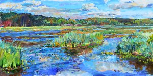 Paisaje pantanoso lleno de vida de Andrii Kutsachenko