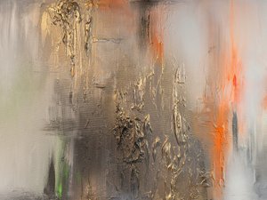Naranja dorado dinámico abstracto