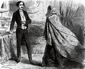 Ilustración de El conde de Montecristo, novela de Alexandre Dumas (1802-1870) y Auguste Maquet (1813-1888), grabado sobre dibujo de Ange Louis Janet (1815-1872). de Ange Louis (1815 72) Janet