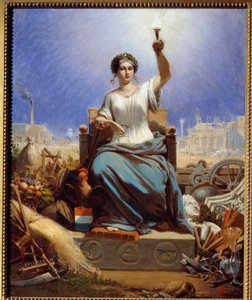 Francia iluminando el mundo. Alegoría