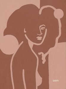 Mujer desnuda minimalista