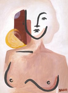 Mujer serena y abstracta de Angela Seear