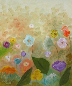 Campo de flores de ensueño de Angeles M. Pomata