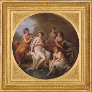 Diana y sus ninfas bañándose de Angelica Kauffmann