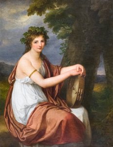 Retrato de una joven vestida de Bacante