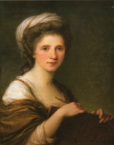 Alemán: Selbstbildnis Self-Portrait de Angelica Kauffmann