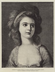 Retrato de la Condesa Potocka, en la Galería de Dresde de Angelica Kauffmann