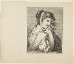 Retrato de una niña de Angelica Kauffmann