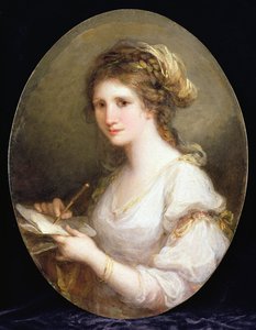 Retrato de una dama, posiblemente un autorretrato de Angelica Kauffmann