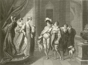 La entrevista entre Edgar y Elfrida de Angelica Kauffmann