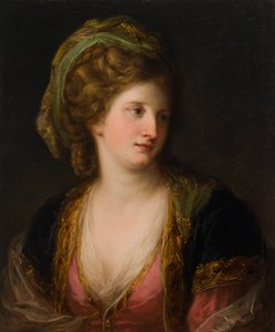 mujer en vestido turco de Angelica Kauffmann