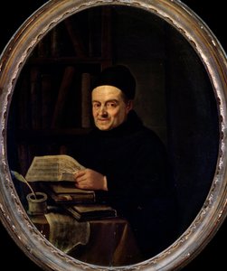 Retrato de Giovanni Battista Martini (Padre Martini) (1706-1784). Pintura de Angelo Crescimbeni. Siglo XVIII. Bolonia, Museo Cívico