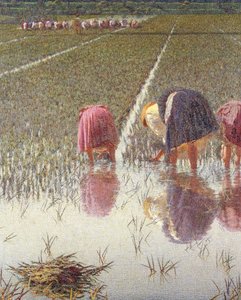 Por ochenta centavos, por Angelo Morbelli, detalle de Angelo Morbelli