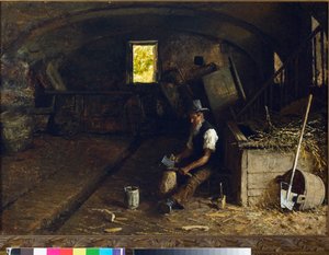El partidor de leña de Angelo Morbelli