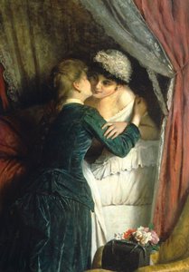 Día del nombre de Angelo Romagnoli (1840-después de 1897), óleo sobre lienzo de Angelo Romagnoli