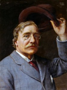 Autorretrato de Angelo Romagnoli (Florencia, 1840-después de 1897)