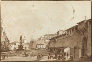 Vista de Livorno de Angelo Uggeri