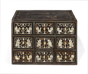 Gabinete de mesa, finales del siglo XVII de Anglo Indian School