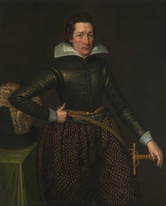 Retrato de hombre, c.1610 (óleo sobre lienzo) de Anglo Netherlands School