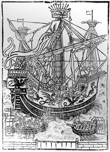 La llegada triunfal de Carlos V, Emperador del Sacro Imperio Romano, a Brujas, 1515