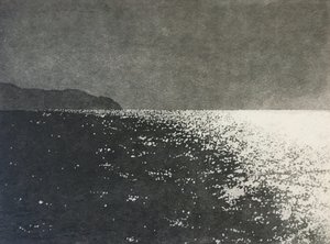 Dancing light, 2021 (aguatinta sobre papel) de angus hampel