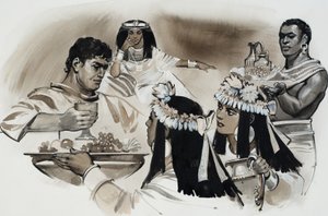 Antonio y Cleopatra (gouache sobre papel) de Angus McBride