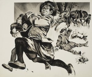 Chico corriendo de Angus McBride