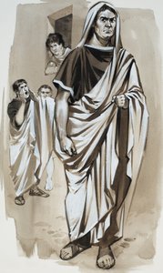Cato the Killjoy" (gouache sobre papel) de Angus McBride