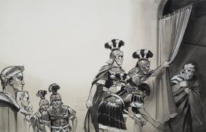 Claudio (10 a.C.-54 d.C.) (gouache sobre papel) de Angus McBride