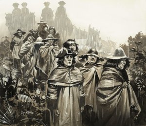 Hombres bajo la lluvia de Angus McBride
