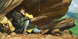 Robert Bruce y la araña de Angus McBride