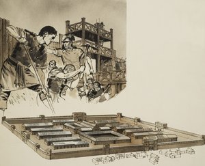 Campamento romano (gouache sobre papel) de Angus McBride