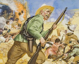 Asedio de Mafeking, de 1899-1900 (gouache sobre papel) de Angus McBride