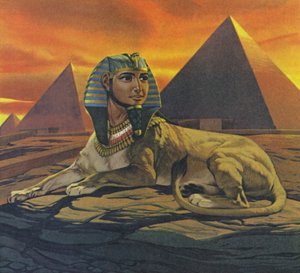 Esfinges (litografía en color) de Angus McBride