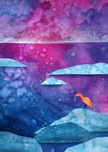 El pájaro naranja de ensueño de Ania Witwitzka