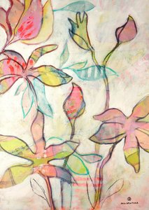 Sueños florales en tonos pastel de Ania Witwitzka