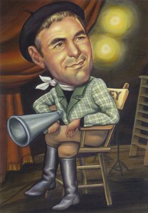 George Clooney, 2002 (acrílico sobre tabla ilustración)