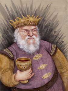George RR Martin, 2011 (acrílico sobre tabla de ilustración)