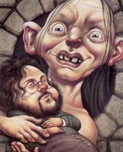 Gollum, 2002 (acrílico sobre cartón ilustración)