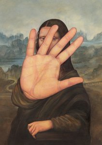 No Photos please, 2022 (acrílico sobre tabla ilustración)
