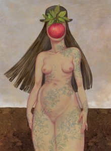 The Daughter Of Man, 2016 (pintura acrílica sobre tabla ilustración)