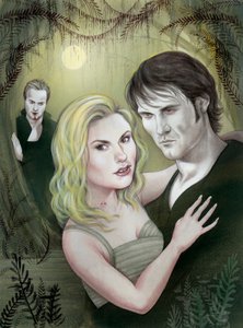 True Blood, 2009 (acrílico sobre tabla de ilustración) de Anita Kunz