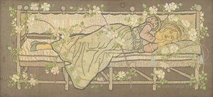 La Bella Durmiente (bordado en seda) de Ann MacBeth