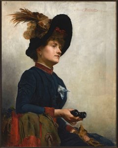 Retrato de una señora con gafas de ppera