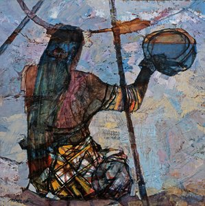Una mujer pescadora de Anna Contemporary Artist Kostenko